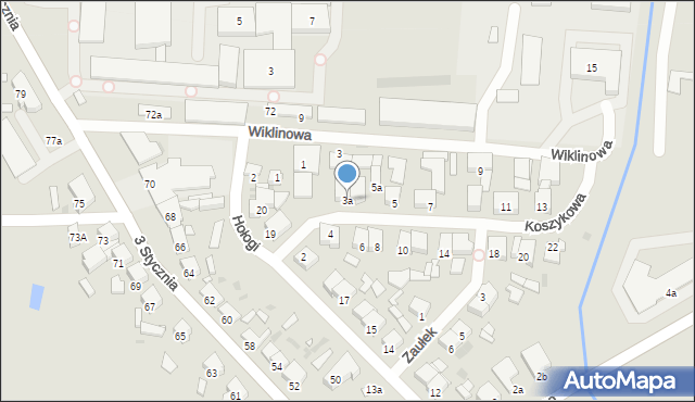 Nowy Tomyśl, Koszykowa, 3a, mapa Nowy Tomyśl