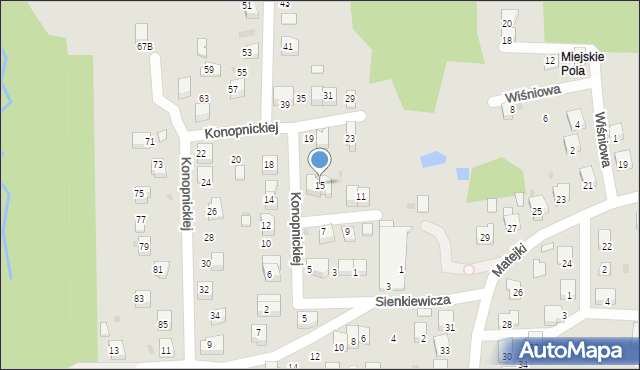 Nowy Wiśnicz, Konopnickiej Marii, 15, mapa Nowy Wiśnicz