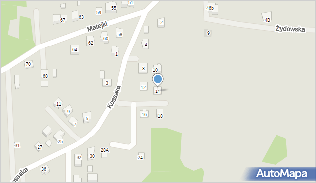 Nowy Wiśnicz, Kossaka Juliusza, 14, mapa Nowy Wiśnicz