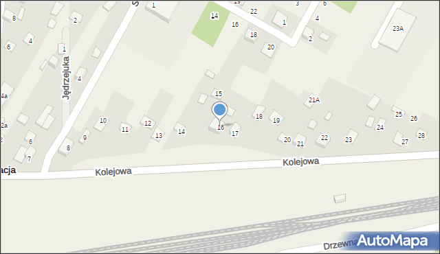 Nurzec-Stacja, Kolejowa, 16, mapa Nurzec-Stacja