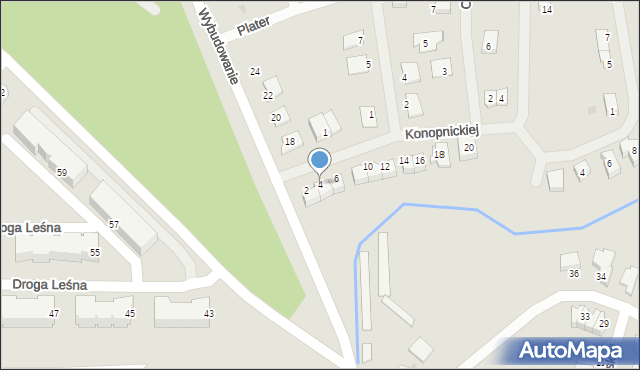 Oborniki, Konopnickiej Marii, 4, mapa Oborniki