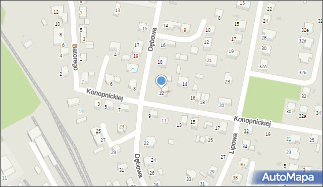 Oborniki Śląskie, Konopnickiej Marii, 12, mapa Oborniki Śląskie