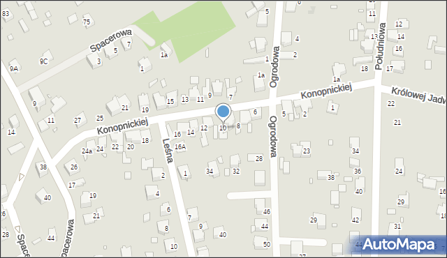 Ogrodzieniec, Konopnickiej Marii, 10, mapa Ogrodzieniec