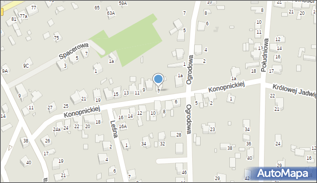 Ogrodzieniec, Konopnickiej Marii, 7, mapa Ogrodzieniec