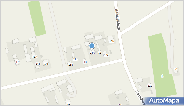 Okrzeja, Kolonia Rowiny, 13A, mapa Okrzeja