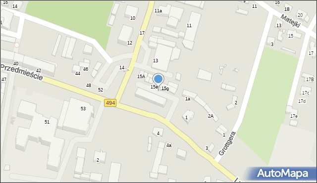 Olesno, Konopnickiej Marii, 15f, mapa Olesno