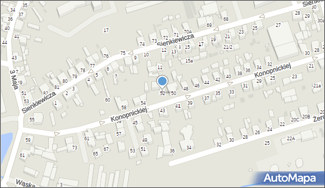 Opalenica, Konopnickiej Marii, 52, mapa Opalenica