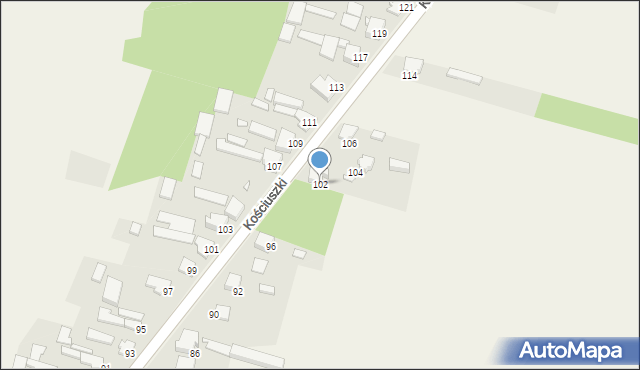 Opatów, Kościuszki Tadeusza, gen., 102, mapa Opatów