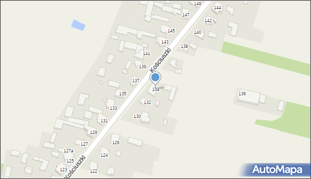 Opatów, Kościuszki Tadeusza, gen., 134, mapa Opatów