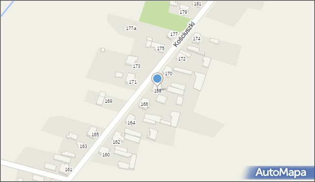 Opatów, Kościuszki Tadeusza, gen., 168, mapa Opatów