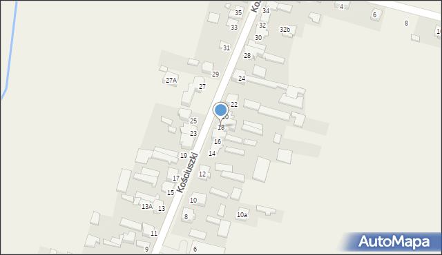 Opatów, Kościuszki Tadeusza, gen., 18, mapa Opatów