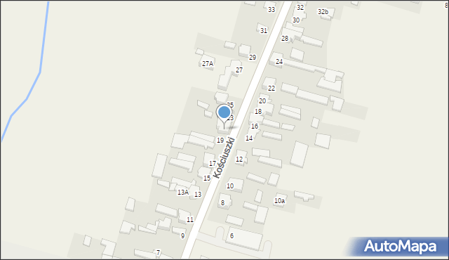 Opatów, Kościuszki Tadeusza, gen., 21, mapa Opatów