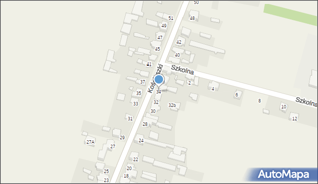 Opatów, Kościuszki Tadeusza, gen., 34, mapa Opatów