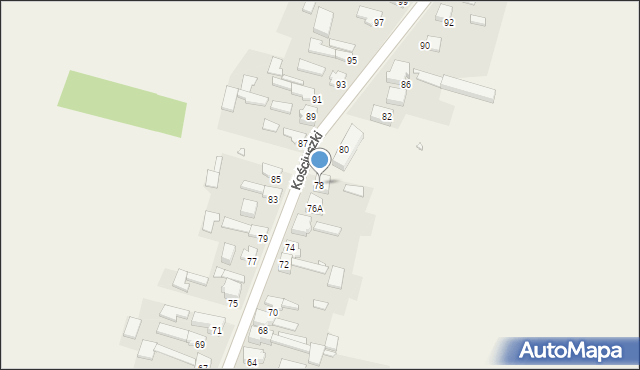 Opatów, Kościuszki Tadeusza, gen., 78, mapa Opatów