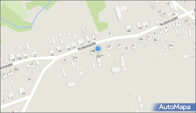 Opatówek, Kościuszki Tadeusza, gen., 19A, mapa Opatówek