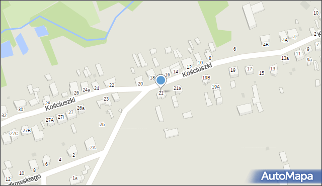 Opatówek, Kościuszki Tadeusza, gen., 21, mapa Opatówek