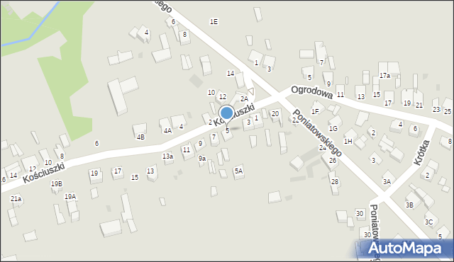 Opatówek, Kościuszki Tadeusza, gen., 5, mapa Opatówek