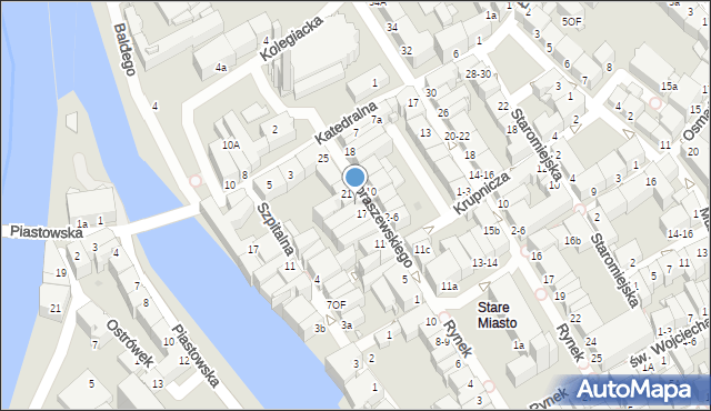 Opole, Koraszewskiego Bronisława, 19, mapa Opola