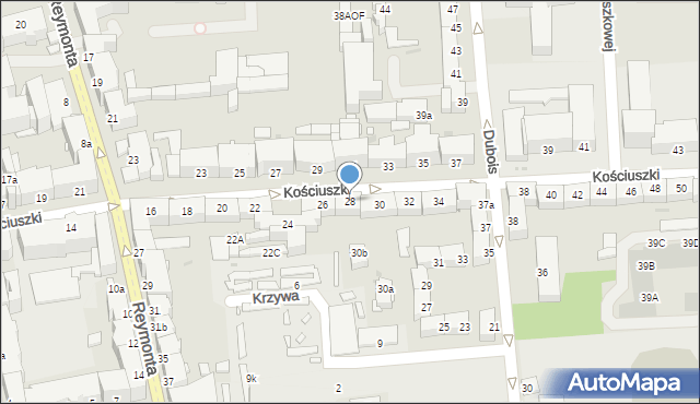 Opole, Kościuszki Tadeusza, gen., 28, mapa Opola