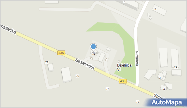 Opole, Kowalczyków Jerzego i Ryszarda, 72, mapa Opola