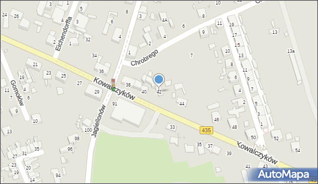 Opole, Kowalczyków Jerzego i Ryszarda, 42, mapa Opola