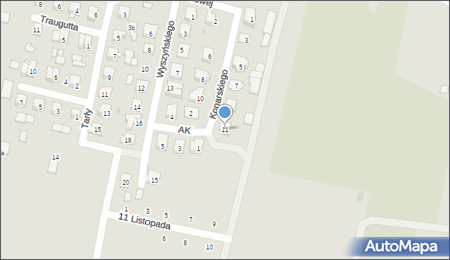 Opole Lubelskie, Konarskiego Stanisława, 11, mapa Opole Lubelskie
