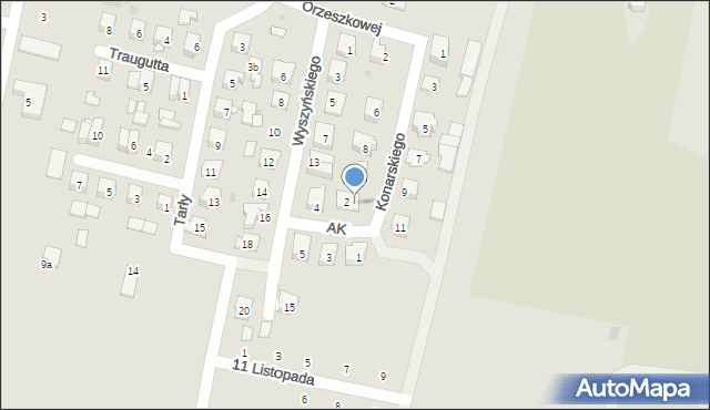 Opole Lubelskie, Konarskiego Stanisława, 12, mapa Opole Lubelskie