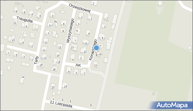 Opole Lubelskie, Konarskiego Stanisława, 9, mapa Opole Lubelskie