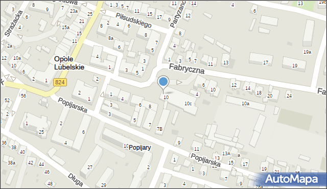 Opole Lubelskie, Kościuszki Tadeusza, gen., 10a, mapa Opole Lubelskie