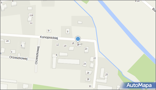 Orle, Konopnickiej Marii, 18, mapa Orle