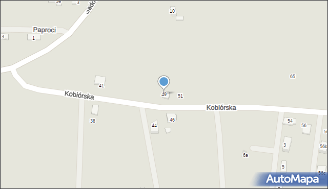 Orzesze, Kobiórska, 49, mapa Orzesze