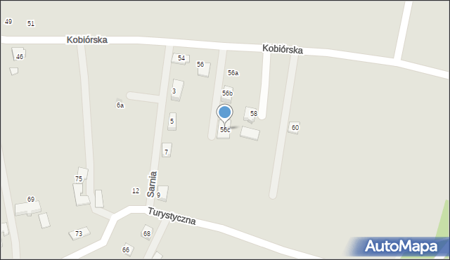 Orzesze, Kobiórska, 56c, mapa Orzesze