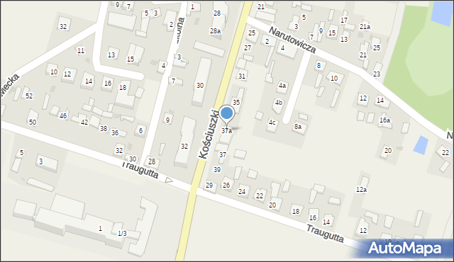 Osięciny, Kościuszki Tadeusza, gen., 37a, mapa Osięciny