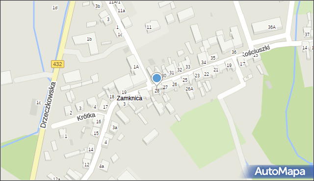 Osieczna, Kościuszki Tadeusza, gen., 28, mapa Osieczna