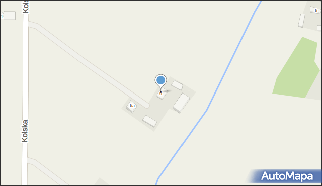 Osiek Mały, Kolska, 6, mapa Osiek Mały