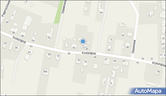 Osielsko, Kolonijna, 48, mapa Osielsko