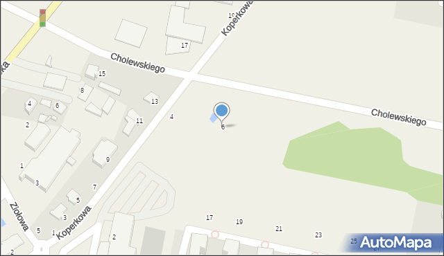 Osielsko, Koperkowa, 6, mapa Osielsko