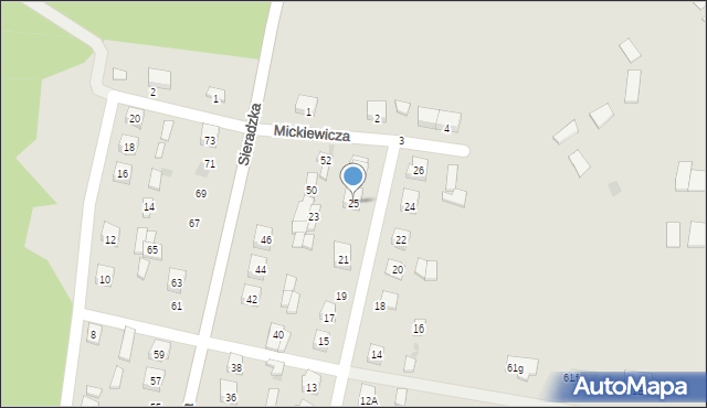 Osjaków, Konopnickiej Marii, 25, mapa Osjaków