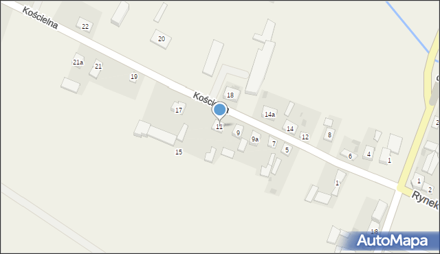 Osmolin, Kościelna, 11, mapa Osmolin