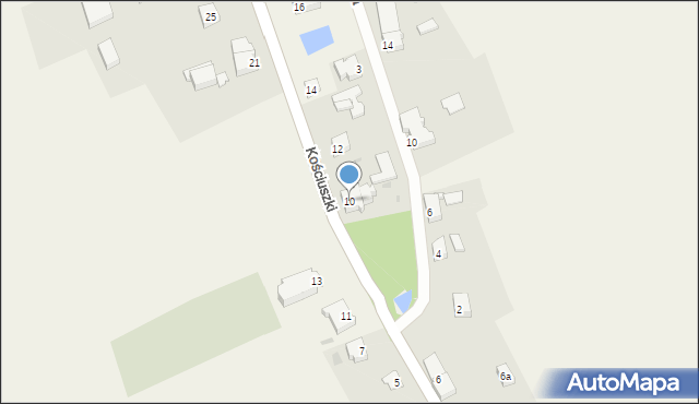 Ostaszewo, Kościuszki Tadeusza, gen., 10, mapa Ostaszewo