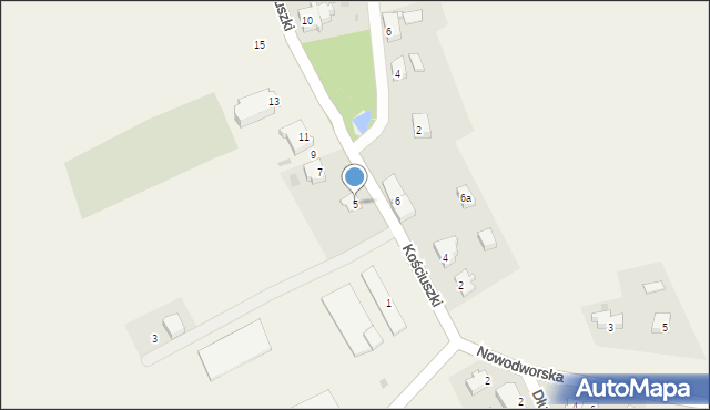 Ostaszewo, Kościuszki Tadeusza, gen., 5, mapa Ostaszewo
