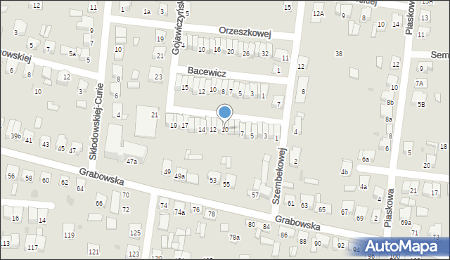 Ostrów Wielkopolski, Kossak, 10, mapa Ostrów Wielkopolski