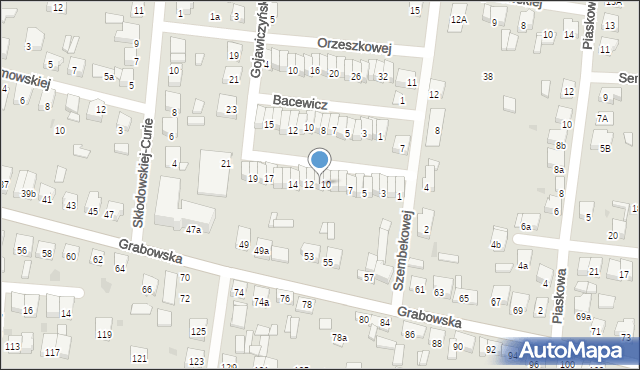 Ostrów Wielkopolski, Kossak, 11, mapa Ostrów Wielkopolski