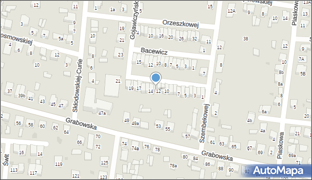 Ostrów Wielkopolski, Kossak, 13, mapa Ostrów Wielkopolski