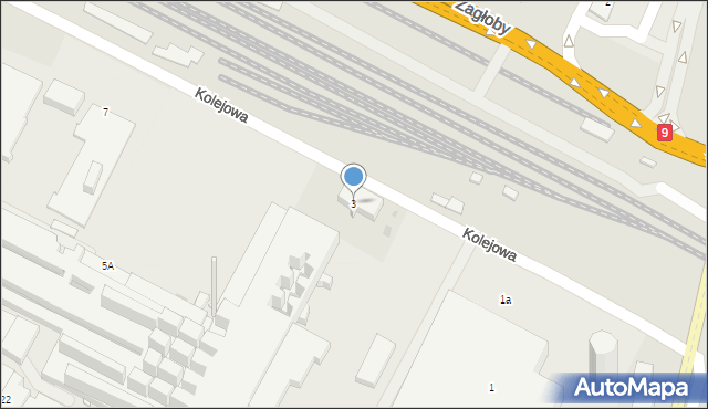 Ostrowiec Świętokrzyski, Kolejowa, 3, mapa Ostrowiec Świętokrzyski