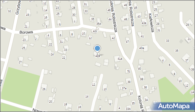 Ostrowiec Świętokrzyski, Kolonia Robotnicza, 42a, mapa Ostrowiec Świętokrzyski