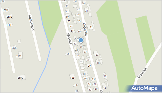 Ostrowiec Świętokrzyski, Kopaniny, 35, mapa Ostrowiec Świętokrzyski