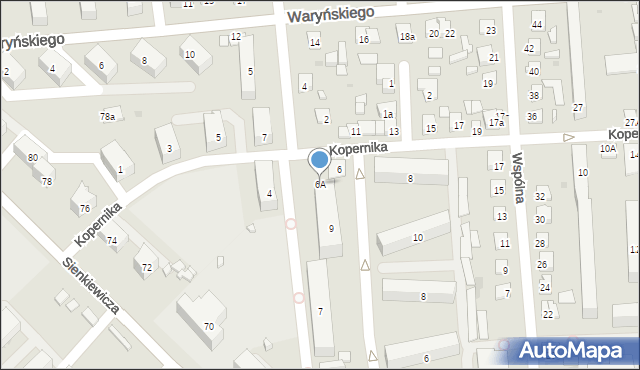 Ostrowiec Świętokrzyski, Kopernika Mikołaja, 6A, mapa Ostrowiec Świętokrzyski