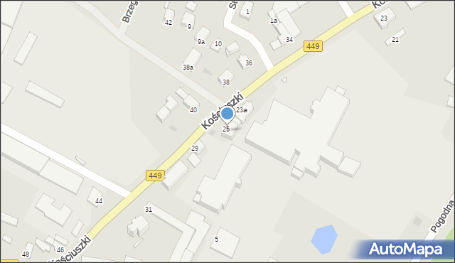 Ostrzeszów, Kościuszki Tadeusza, gen., 27, mapa Ostrzeszów