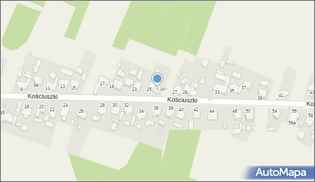 Otmice, Kościuszki Tadeusza, gen., 25a, mapa Otmice